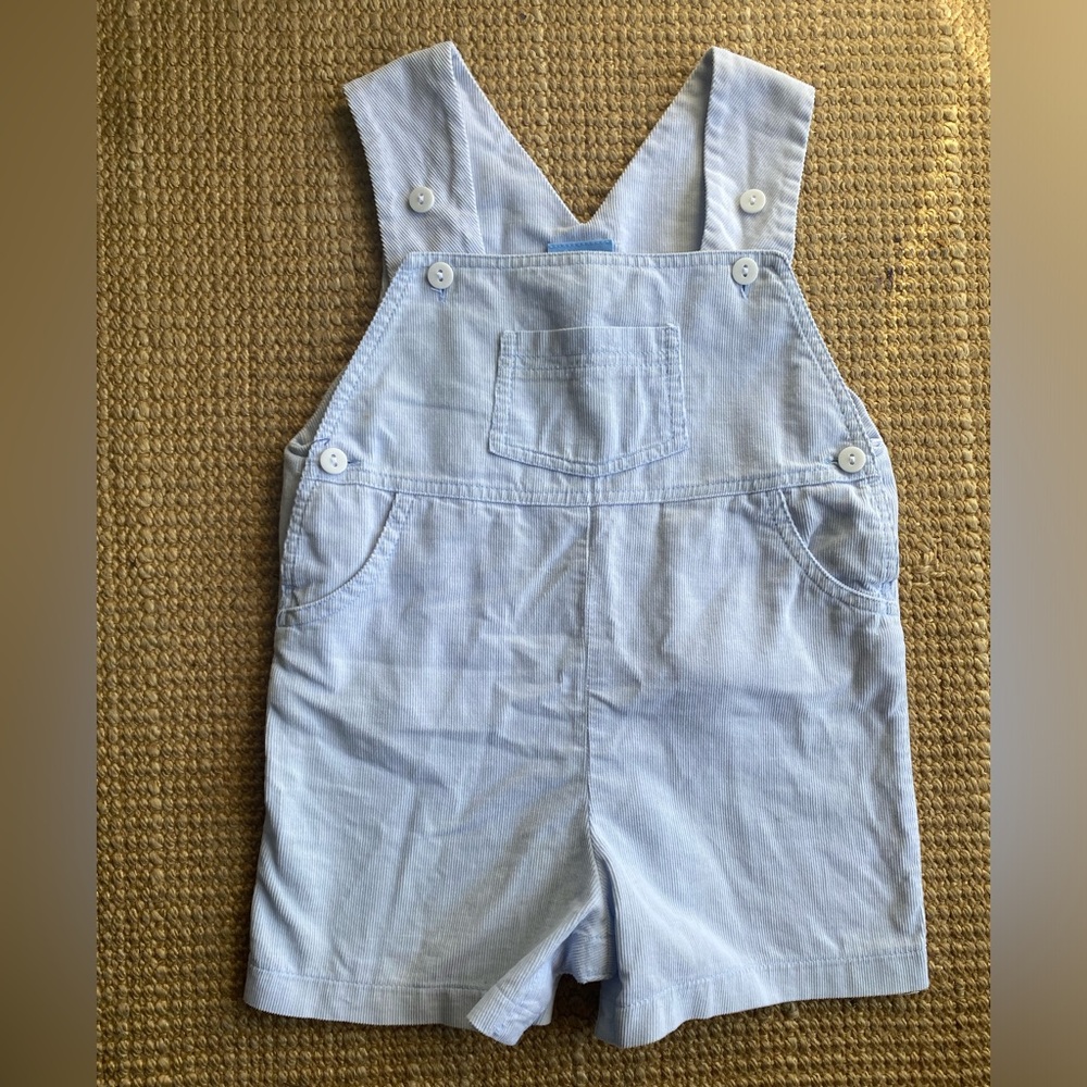 Bella Bliss Baby Blue Corduroy Shortalls